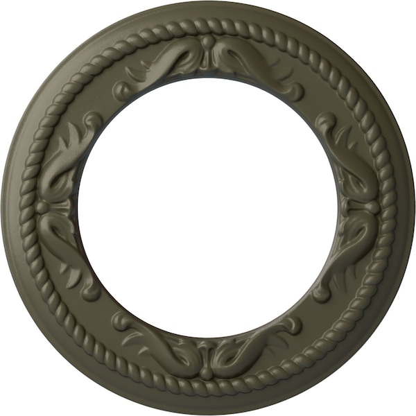 Ekena Millwork Roped Medway Ceiling Medallion (Canopies up to 7 1/2"), 12 1/4"OD x 7 1/2"ID x 7/8"P, Witch Hazel CM12MEWHF - main